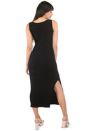 Vestido Longo Regata Com Fenda REF: VXN13