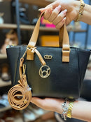 BOLSA BEIRA RIO BAG PRETA CARAMELO
