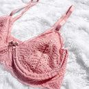 Conjunto De Lingerie Sem Bojo Com Arco Renda Calcinha e Sutiã Rendados