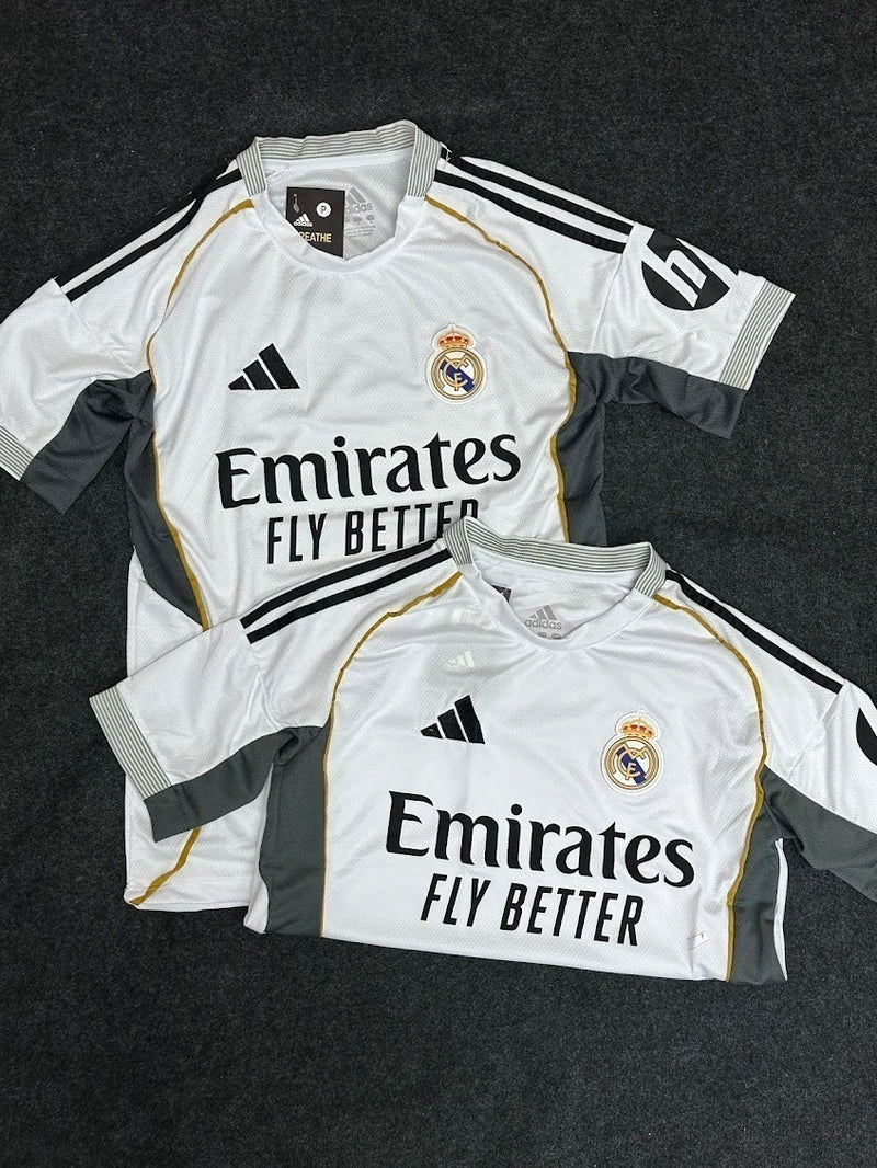 Camisa Real Madrid Branca/Cinza 2026