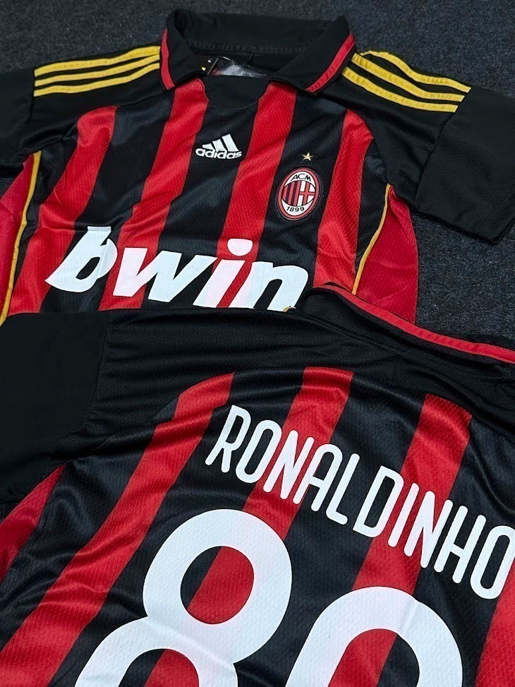 Camisa Milan Vermelha Retro (Ronaldinho) 08/09
