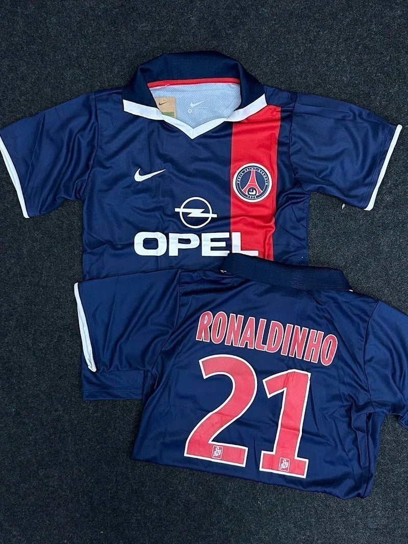 Camisa PSG Retro 2001 Ronaldinho