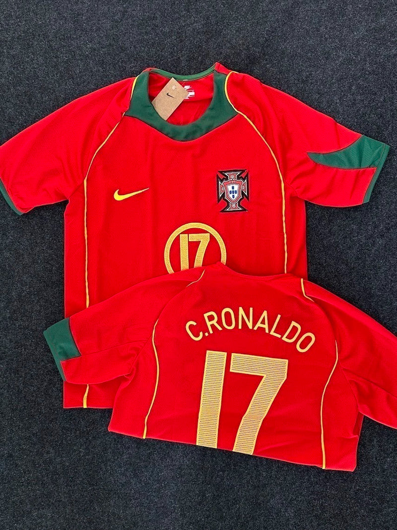 Camisa Seleção Portugal Retrô 2004 Cristiano Ronaldo