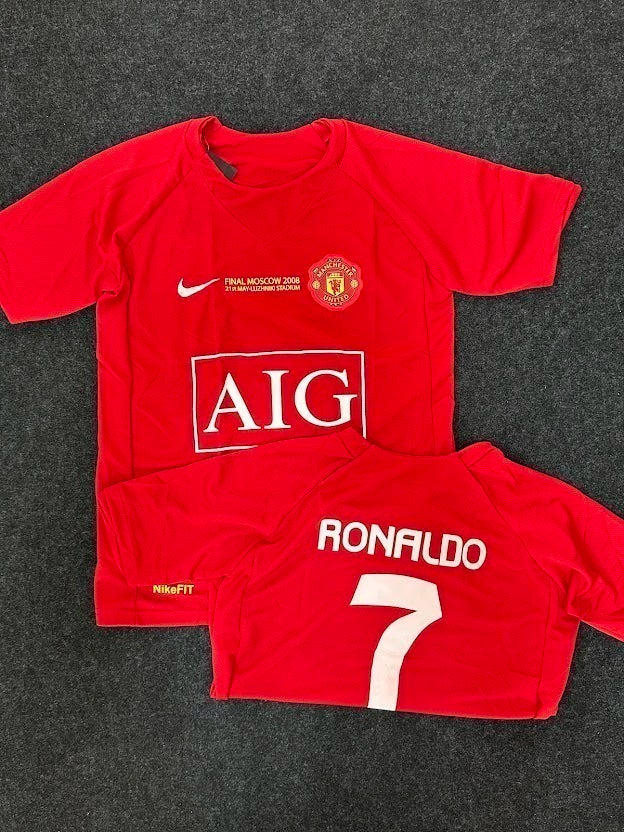 Camisa Manchester United Retro 2007 Vermelha Cristiano Ronaldo