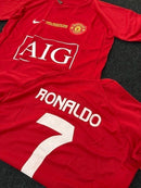 Camisa Manchester United Retro 2007 Vermelha Cristiano Ronaldo