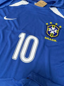Camisa Seleção Brasileira Azul Retrô Ronaldinho 2002