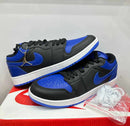 NIKE AIR JORDAN 1 LOW BLACK UNIVERSITY BLUE