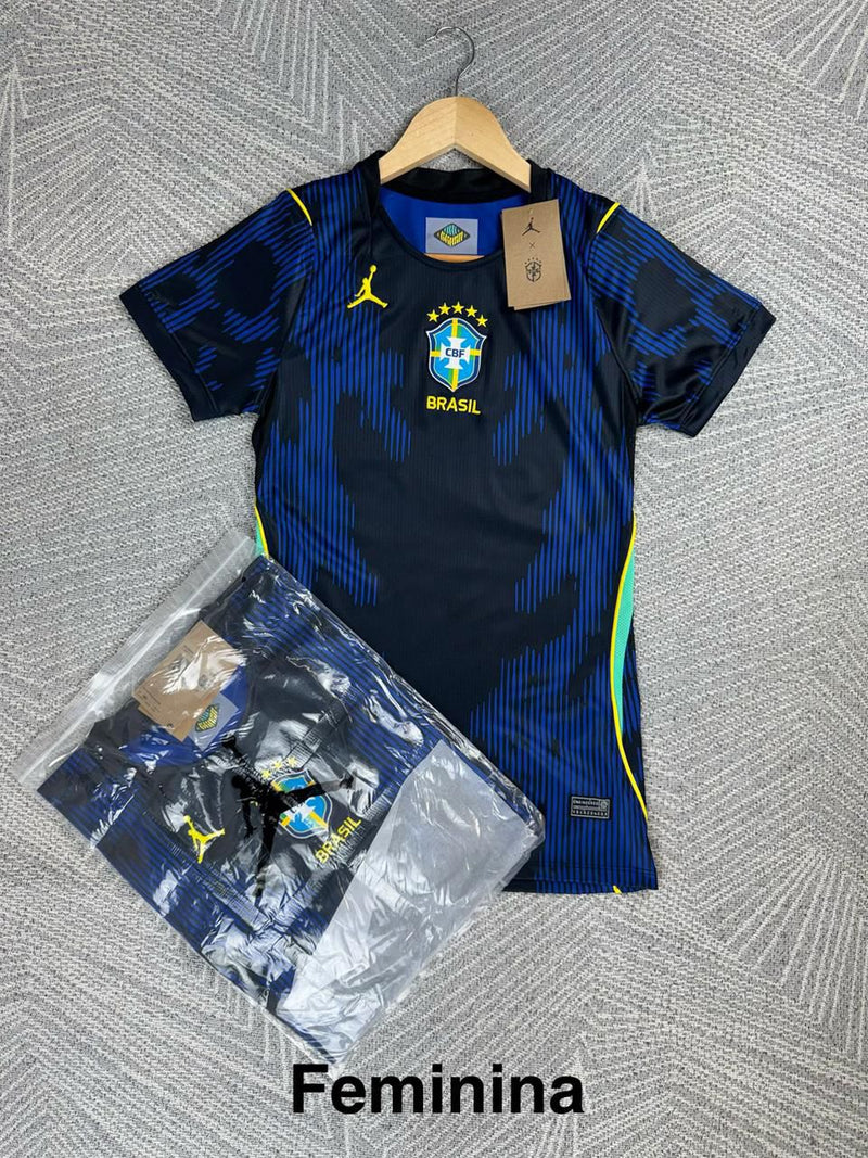 Camisa Seleção Brasil  Oficial Tailandesa 1.1 Azul Masculina