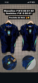 Camisa Seleção Brasil  Oficial Tailandesa 1.1 Azul Masculina